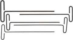 Bondhus - 5 Piece Loop T-Handle Hex Key Set - Hex Range 2.5 to 6mm, 9" OAL, Protanium High Torque Steel - Eagle Tool & Supply