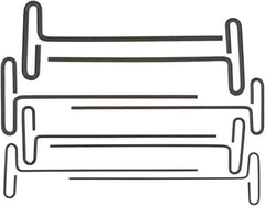 Bondhus - 8 Piece Loop T-Handle Hex Key Set - Hex Range 2 to 10mm, 9" OAL, Protanium High Torque Steel - Eagle Tool & Supply