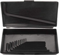 Bondhus - 13 Piece L-Key Hex Key Set - Hex Range 1/16 to 1/2", 9" OAL, Protanium High Torque Steel - Eagle Tool & Supply