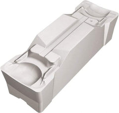 Sandvik Coromant - KN123 GM Grade H13A, 6mm Cutting Width Carbide Grooving Insert - 22.7mm Max Depth of Cut, Neutral, 0.4mm Corner Radius, Uncoated - Eagle Tool & Supply