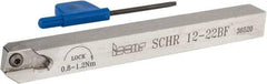 Iscar - SCH, External, Right Hand, 0.315" Max Depth of Cut, 0.02 to 0.098" Groove Width, Indexable Grooving Tool Holder - SCIR 22 Insert Compatibility, 0.472" Shank Height, 0.472" Shank Width, 4.921" OAL - Eagle Tool & Supply