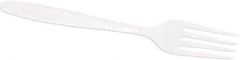 Solo - Solo Guildware Heavyweight Plastic Forks - White - Eagle Tool & Supply