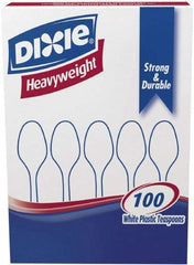 Dixie - Dixie Plastic Tableware, Heavyweight Teaspoons - White - Eagle Tool & Supply