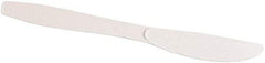 Dixie - Dixie Plastic Tableware, Heavy Mediumweight Knives - White - Eagle Tool & Supply