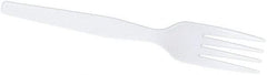 Dixie - Dixie Heavy Mediumweight Plastic Forks - White - Eagle Tool & Supply