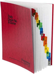 Pendaflex - 8-1/2 x 11", Letter Size, Red, Data Binders - 11 Point Stock - Eagle Tool & Supply