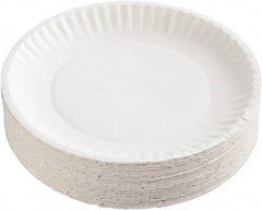 AJM Packaging Corporation - Uncoated Paper Plates, 6" - White - Eagle Tool & Supply