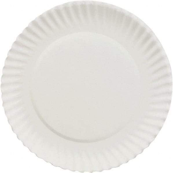 AJM Packaging Corporation - Paper Plates, 6" - White - Eagle Tool & Supply