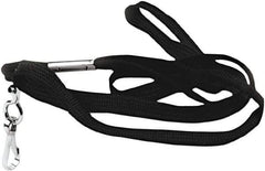 ADVANTUS - 36 Inch Long x Cotton, Nylon Lanyard - Black - Eagle Tool & Supply