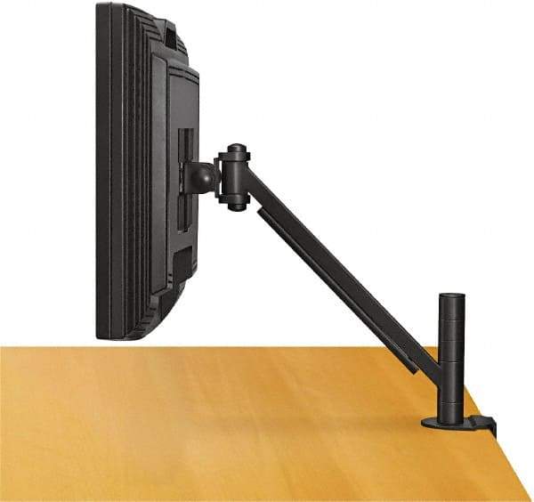 FELLOWES - AV Mounts, Arms and Hardware , Holds Monitor - 20 Lbs. Load Capacity, Desk Mount Rotating and Tilting - Eagle Tool & Supply