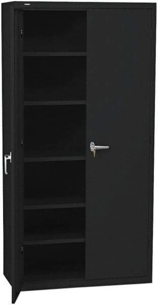 Hon - 5 Shelf Locking Storage Cabinet - Steel, 36" Wide x 18" Deep x 71" High - Eagle Tool & Supply