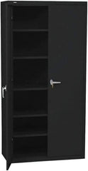 Hon - 5 Shelf Locking Storage Cabinet - Steel, 36" Wide x 18" Deep x 71" High - Eagle Tool & Supply