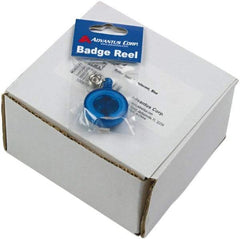 ADVANTUS - 30 Inch Long, Retractable ID Holder Strap - Blue, 12 Pack - Eagle Tool & Supply