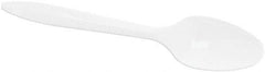 DART - Dart Style Setter Mediumweight Plastic Teaspoons - White - Eagle Tool & Supply