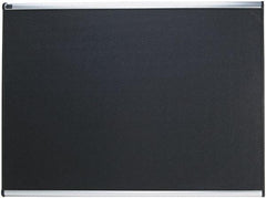 Quartet - 48" Wide x 36" High Tack Bulletin Board - High-Density Foam, Black - Eagle Tool & Supply