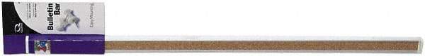 Quartet - 24" Wide x 1" High Open Cork Bulletin Board - Natural Cork, Aluminum Frame - Eagle Tool & Supply
