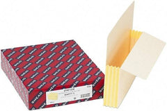 Samsill - 8-1/2 x 11", Letter Size, Manila, Expandable File Folders with End Tab Pocket - 11 Point Stock, Straight Tab Cut Location - Eagle Tool & Supply