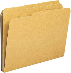 Samsill - 8-1/2 x 11", Letter Size, Kraft, File Folders with Top Tab - 11 Point Stock, 1/3 Tab Cut Location - Eagle Tool & Supply