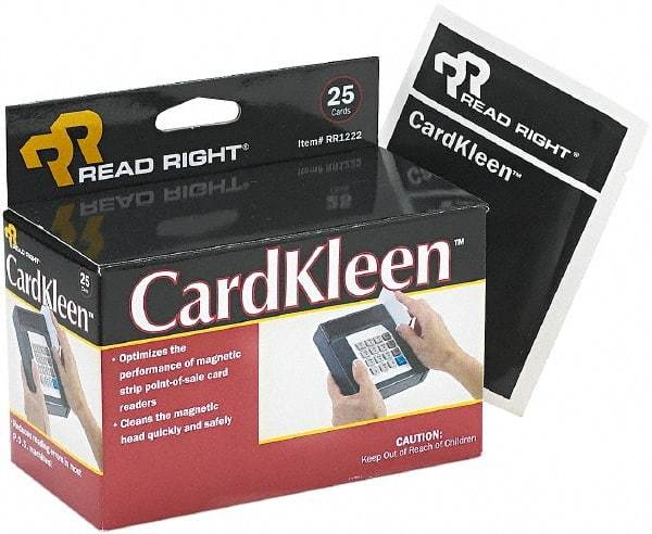 READ RIGHT - Cleaning Cards - Use with Access Control, ID Cards, Credit Card Readers - Eagle Tool & Supply