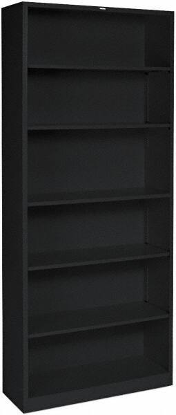 Hon - 5 Shelf, 60-1/8" High x 36" Wide Bookcase - 11" Deep, Laminated, Mahogany - Eagle Tool & Supply