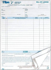 TOPS - 50 Sheet, 8-1/2 x 11", Bill of Lading - White - Eagle Tool & Supply