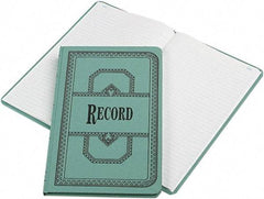 Boorum & Pease - 150 Sheet, 12-1/8 x 7-5/8", Record Rule Record/Account Book - Blue - Eagle Tool & Supply