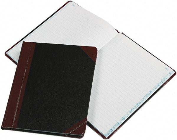 Boorum & Pease - 150 Sheet, 9-5/8 x 7-5/8", Record Rule Record/Account Book - Black & Red - Eagle Tool & Supply