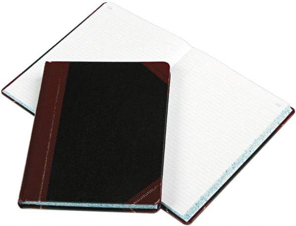 Boorum & Pease - 300 Sheet, 10-3/8 x 8-1/8", Record Rule Columnar Book - Black - Eagle Tool & Supply