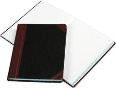 Boorum & Pease - 300 Sheet, 10-3/8 x 8-1/8", Record Rule Columnar Book - Black - Eagle Tool & Supply