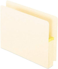 Pendaflex - 8-1/2 x 11", Letter Size, Manila, File Jackets/Sleeves/Wallets with Expanding Convertible End/Top Tab - 11 Point Stock, Straight Tab Cut Location - Eagle Tool & Supply