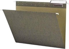 Samsill - 8-1/2 x 11", Letter Size, Standard Green, Expanding Hanging File Holder - 11 Point Stock, 1/3 Tab Cut Location - Eagle Tool & Supply