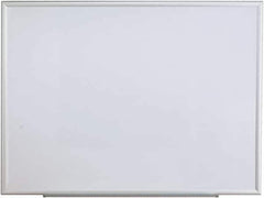 UNIVERSAL - 36" High x 48" Wide Erasable Melamine Marker Boards - Aluminum Frame, 49.6" Deep, Includes Mounting Kit - Eagle Tool & Supply