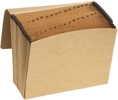 Pendaflex - 8-1/2 x 11", Letter Size, Brown, Expandable File Folders with Elastic Cord Closure - 11 Point Stock - Eagle Tool & Supply
