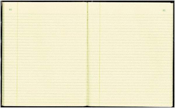 National Brand - 150 Sheet, 10-3/8 x 8-3/8", Record Rule Record/Account Book - Black & Burgundy - Eagle Tool & Supply