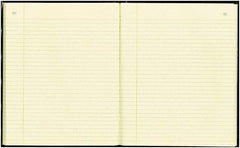 National Brand - 150 Sheet, 10-3/8 x 8-3/8", Record Rule Record/Account Book - Black & Burgundy - Eagle Tool & Supply