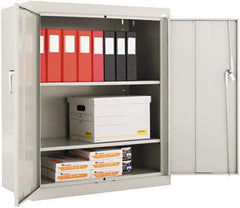ALERA - 2 Shelf Locking Storage Cabinet - Steel, 36" Wide x 18" Deep x 71" High - Eagle Tool & Supply