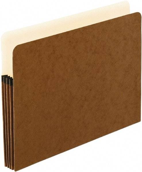 Pendaflex - 8-1/2 x 11", Letter Size, Red, Expandable File Folders with Top Tab Pocket - 11 Point Stock - Eagle Tool & Supply