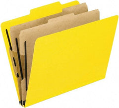 Pendaflex - 8-1/2 x 11", Letter Size, Green, Classification Folders with Top Tab Fastener - 11 Point Stock, 2/5 Tab Cut Location - Eagle Tool & Supply