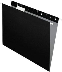 Pendaflex - 8-1/2 x 11", Letter Size, Black, Standard Hanging File Folders - 11 Point Stock, 1/5 Tab Cut Location - Eagle Tool & Supply