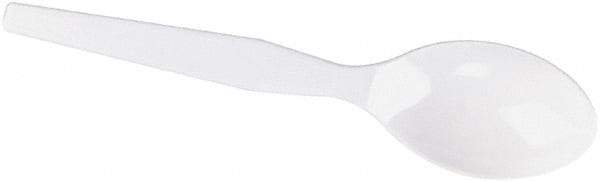 Dixie - Dixie Plastic Tableware, Heavy Mediumweight Teaspoons - White - Eagle Tool & Supply