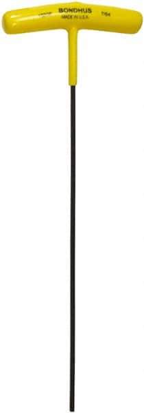 Bondhus - 7/64" Hex, T-Handle Cushion Grip, Hex Key - 9" OAL, Protanium High Torque Steel, Inch System of Measurement - Eagle Tool & Supply