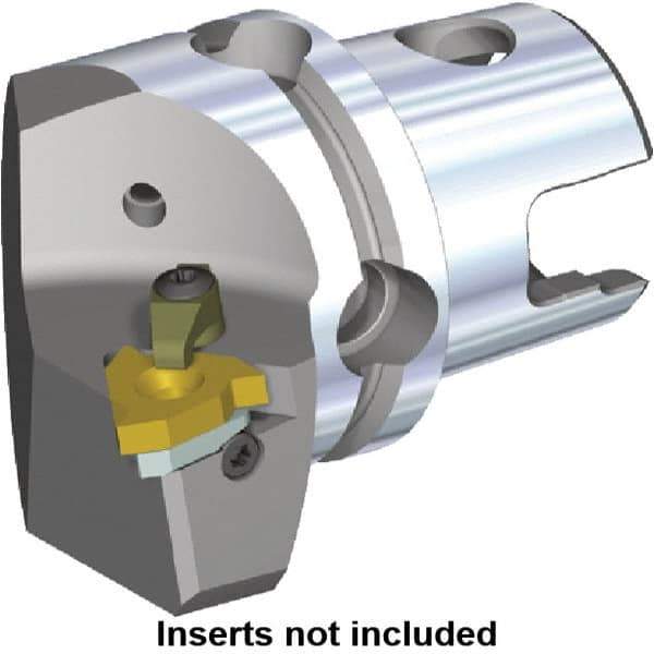 Kennametal - Insert Style LT 27EL, 45mm Head Length, Left Hand Cut, External Modular Threading Cutting Unit Head - System Size KM40TS, 27mm Center to Cutting Edge, Series LT Threading - Eagle Tool & Supply