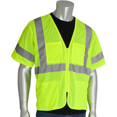PIP - High Visibility Vests Vest Style: General Purpose; Surveyor's Vest Type: Hi Visibility - Eagle Tool & Supply