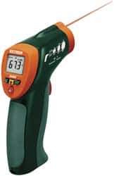 Extech - -20 to 332°C (-4 to 630°F) Infrared Thermometer - 8:1 Distance to Spot Ratio - Eagle Tool & Supply