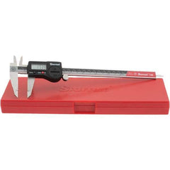 Starrett - 0 to 200mm Range, 0.01mm Resolution, IP67 Electronic Caliper - Stainless Steel with Stainless Steel Jaws, 0.02mm Accuracy, Serial Output - Eagle Tool & Supply