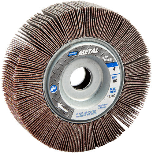 4″ × 1″ × 5/8″ Metalite R265 Flap Wheel 80 Grit Aluminum Oxide - Eagle Tool & Supply