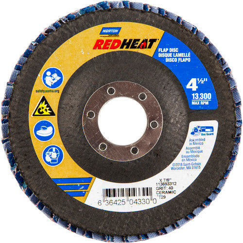 ‎4-1/2″ × 1/4″ × 7/8″ Twinfiber Flap Disc Type 29 Conical 40 Grit - Eagle Tool & Supply