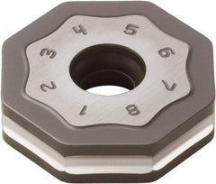 Seco - ONMU090520 MD16 Grade MK1500 Carbide Milling Insert - TiCN/Al2O3 Finish, 0.228" Thick, 0.866" Inscribed Circle - Eagle Tool & Supply