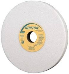 Norton - 8" Diam x 1-1/4" Hole x 3/4" Thick, I Hardness, 46 Grit Surface Grinding Wheel - Aluminum Oxide, Type 1, Coarse Grade, 3,105 Max RPM, Vitrified Bond, No Recess - Eagle Tool & Supply