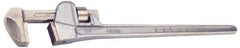 Ampco - 18" Aluminum Nonsparking Pipe Wrench - 3-3/16" Pipe Capacity - Eagle Tool & Supply